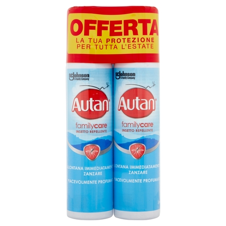 Autan Family Care Antizanzare Tigre e Comuni, Bipacco, Insetto Repellente, 2 x 100ml